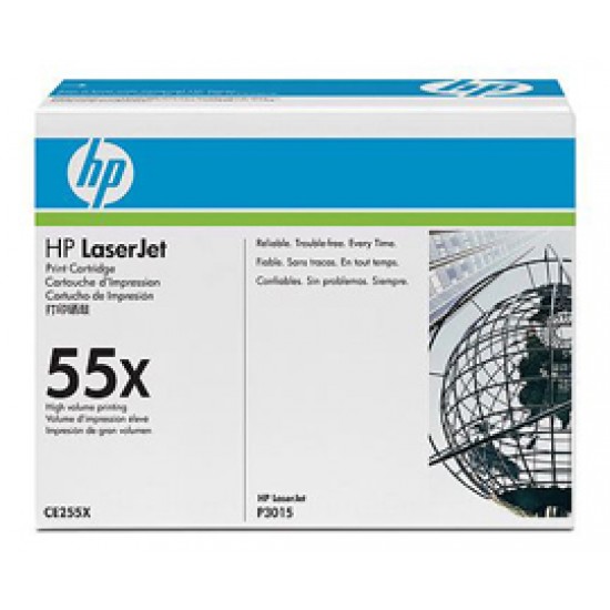 Картридж HP CE255X для LaserJet P3015, 12500 отпечатков
