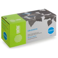 Картридж CACTUS CS-CC531A для HP Color LaserJet CP2025, голубой, 2800 отпечатков