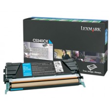 Тонер-картридж Lexmark C5340CX для C534, голубой, 7000 отпечатков