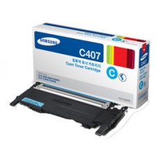 Тонер-картридж Samsung CLT-C407S для CLP-320, голубой, 1000 отпечатков