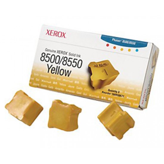 Чернила твердые Xerox 108R00671 для Phaser 8500, желтый, 3*1000отп.